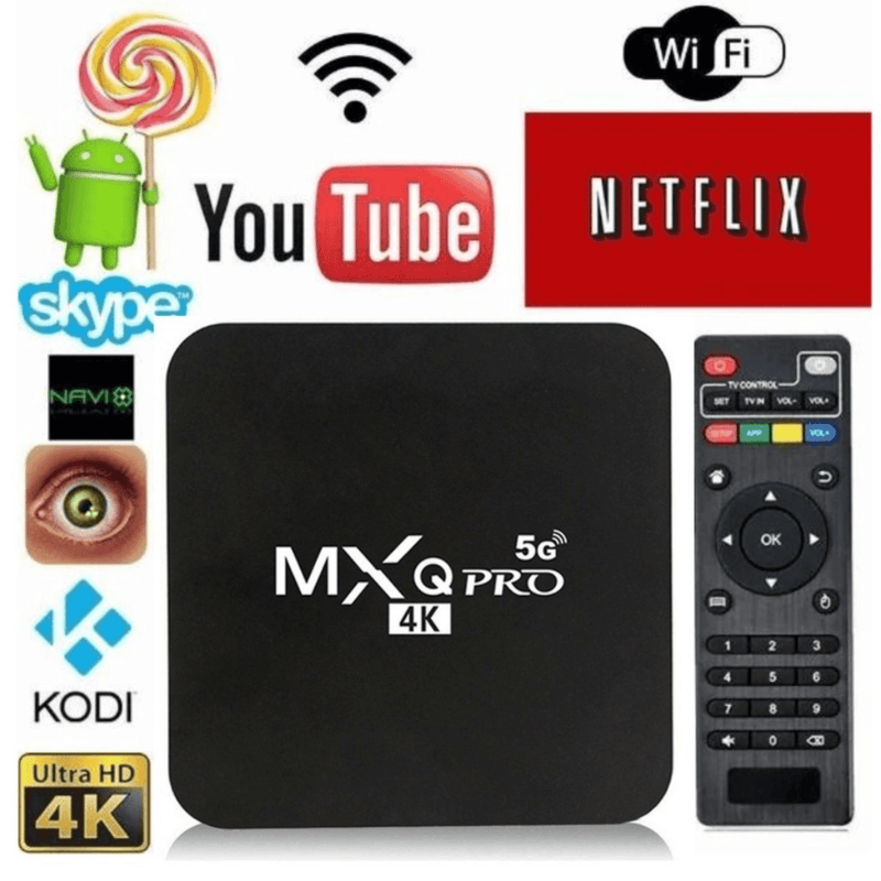 Smart Tv Box Mxq 4k 5g 64gb Ram 512gb Android 11.1 + Mini Teclado Wireless